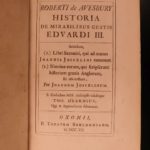 1720 1ed Robert of Avesbury Mirabilibus Gestis Black Plague Flagellation Rituals