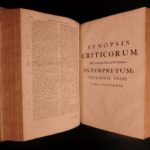 1684 Famed Bible Commentary of English Matthew Poole England Synopsis Criticorum