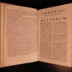 1684 Famed Bible Commentary of English Matthew Poole England Synopsis Criticorum