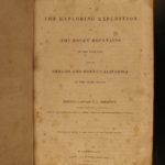 1845 1ed John C Fremont California Explorations GOLD Native American Indians