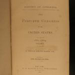 1871 EXQUISITE 40th Congress American Politics Government FINE BINDING Americana