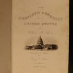 1871 EXQUISITE 40th Congress American Politics Government FINE BINDING Americana