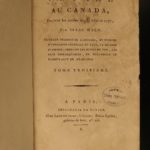 1799-1800 1st ed Isaac Weld Travels US & Canada Illustrated SLAVERY Indians