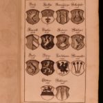 1725 1ed German Augsburg Regiments Langenmantel Germany Illustrated Shields