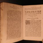 1602 Claudius Aelianus Varia Historia Greco-Roman History Mythology Fishing Art
