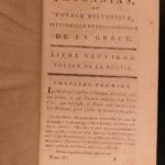 1797 Voyages of Pausanias GREECE Greek Philosophy Illustrated MAPS 4v French