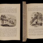 1883 Cities & Cemeteries of ETRUSCANS Ancient Italy Tuscany Illustrated MAPS 2v