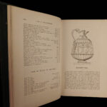1883 Cities & Cemeteries of ETRUSCANS Ancient Italy Tuscany Illustrated MAPS 2v