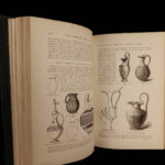 1883 Cities & Cemeteries of ETRUSCANS Ancient Italy Tuscany Illustrated MAPS 2v