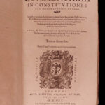 1599 LAW Commentary on Constitutions French Roman Juris Civilis Pierre Rebuffi