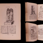 1846 Egyptian Antiquities in British Museum Illustrated EGYPT Pyramids Mummies