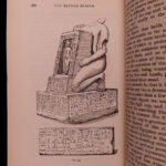 1846 Egyptian Antiquities in British Museum Illustrated EGYPT Pyramids Mummies