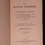 1846 Egyptian Antiquities in British Museum Illustrated EGYPT Pyramids Mummies