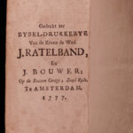 1777 RARE Dutch Book of Psalms Bible Songbook Music Catechisms Bijbel Amsterdam