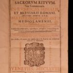 1668 Gavanti of Milan Thesaurus Sacrorum Rituum Catholic Mystical Rituals Rites