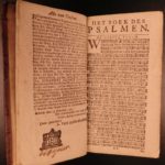 1777 RARE Dutch Book of Psalms Bible Songbook Music Catechisms Bijbel Amsterdam