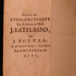 1777 RARE Dutch Book of Psalms Bible Songbook Music Catechisms Bijbel Amsterdam