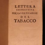 1758 Tobacco Cultivation in America Smoking Caribbean Botany Capuchin Eusebio