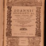 1555 Bolognetti ITALY LAW Italian Renaissance Humanism Medici NAPLES Rare Folio
