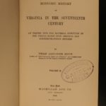 1896 Economic History of Virginia Native American INDIANS & SLAVERY Philip Bruce