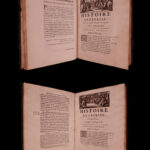 1675 Eusebius 1ed EARLY Church History Caesarea & Socrates French Cousin 2v
