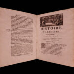 1675 Eusebius 1ed EARLY Church History Caesarea & Socrates French Cousin 2v