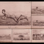 1824 Swimming Training in French Military Courtivron Illustrated Natation Diving