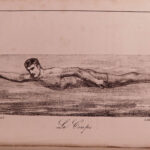 1824 Swimming Training in French Military Courtivron Illustrated Natation Diving
