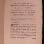 1770 Life of Edward Herbert Lord of Cherbury England Hunting Prince of Orange