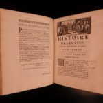 1675 Eusebius 1ed EARLY Church History Caesarea & Socrates French Cousin 2v