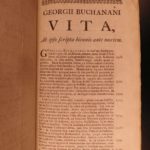 1762 SCOTLAND George Buchanan King Arthur Mary Stuart Scottish Aberdeen