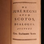 1762 SCOTLAND George Buchanan King Arthur Mary Stuart Scottish Aberdeen