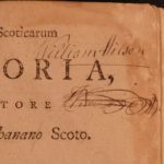 1762 SCOTLAND George Buchanan King Arthur Mary Stuart Scottish Aberdeen