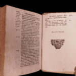 1696 Rabbi MAIMONIDES 1ed Judaica Crenius Fasciculus Sextus Jewish Hebrew Rites