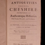 1673 1ed Peter Leycester Historical Antiquities Ireland Cheshire England FOLIO