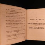 1743 1ed David Mill Oriental Treatises MUSLIM Arabic Muhammed Islam Coins RARE