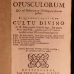 1696 Rabbi MAIMONIDES 1ed Judaica Crenius Fasciculus Sextus Jewish Hebrew Rites