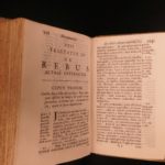 1696 Rabbi MAIMONIDES 1ed Judaica Crenius Fasciculus Sextus Jewish Hebrew Rites