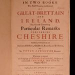 1673 1ed Peter Leycester Historical Antiquities Ireland Cheshire England FOLIO