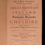 1673 1ed Peter Leycester Historical Antiquities Ireland Cheshire England FOLIO