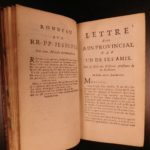 1685 Blaise Pascal Provincial Letters Witchcraft Sorcery JESUIT Philosophy Magic