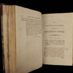 1794 History of INDIA Asia MAPS Egypt Hindustan Robertson Scottish Enlightenment