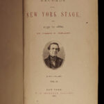 1866 1ed New York Stage American THEATER Actor Joseph Ireland James Hackett 2v