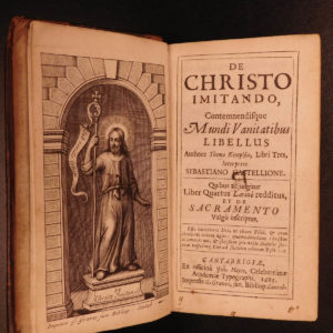 1685 Cambridge 1ed Imitation Christ Thomas Kempis + Widdrington Coena Dominica