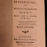 1780 1st ed Francois Nogaret Le Fond du Sac French Literature Durand Art 2v SET