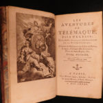 1785 Adventures of Telemachus Greek Mythology Ulysses Illustrated 2v Fenelon MAP