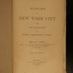 1872 History of New York City Colonial Americana Native American Indian Stone