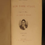 1866 1ed New York Stage American THEATER Actor Joseph Ireland James Hackett 2v