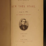 1866 1ed New York Stage American THEATER Actor Joseph Ireland James Hackett 2v