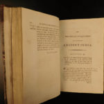 1794 History of INDIA Asia MAPS Egypt Hindustan Robertson Scottish Enlightenment